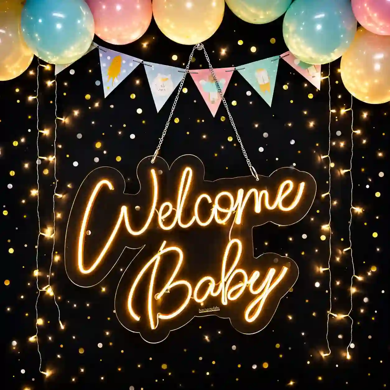 Welcome Baby Neon Light